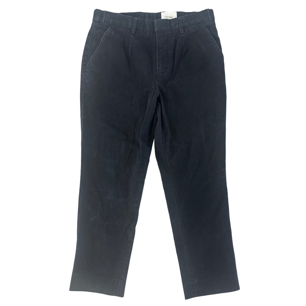Basic‎ Rights Black Twill Trousers Pants Adjustable Mens Size Small Minimalist